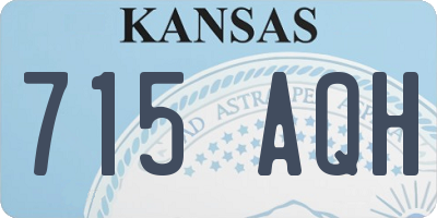 KS license plate 715AQH