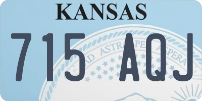KS license plate 715AQJ