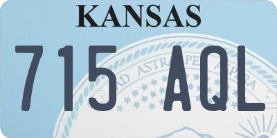 KS license plate 715AQL