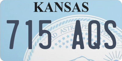 KS license plate 715AQS