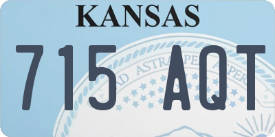 KS license plate 715AQT