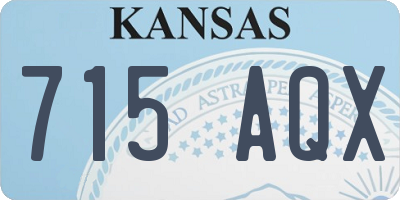 KS license plate 715AQX
