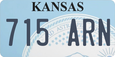 KS license plate 715ARN
