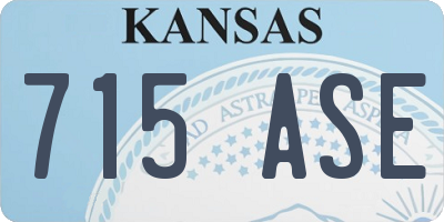 KS license plate 715ASE