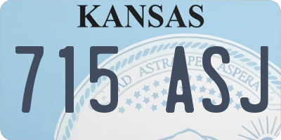 KS license plate 715ASJ