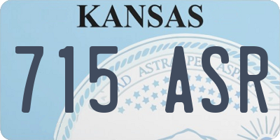 KS license plate 715ASR