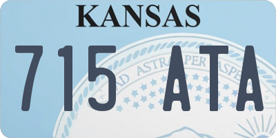KS license plate 715ATA