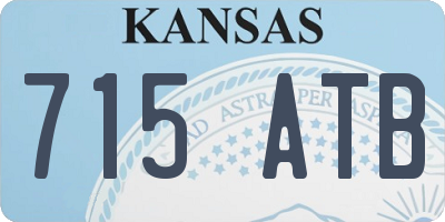 KS license plate 715ATB