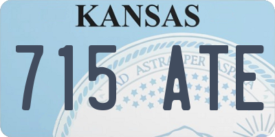 KS license plate 715ATE