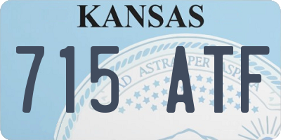 KS license plate 715ATF