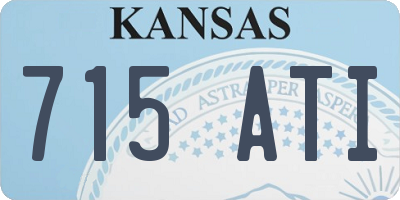 KS license plate 715ATI