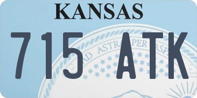 KS license plate 715ATK