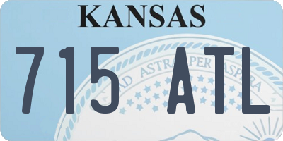 KS license plate 715ATL