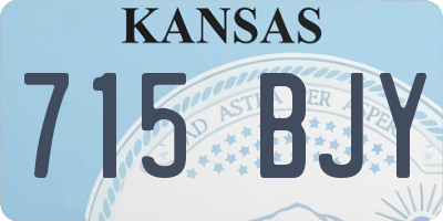 KS license plate 715BJY