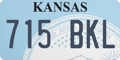 KS license plate 715BKL