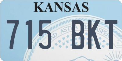 KS license plate 715BKT
