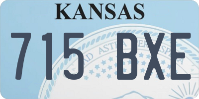 KS license plate 715BXE