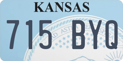 KS license plate 715BYQ