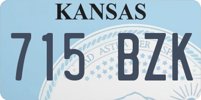 KS license plate 715BZK