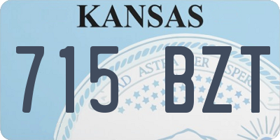 KS license plate 715BZT