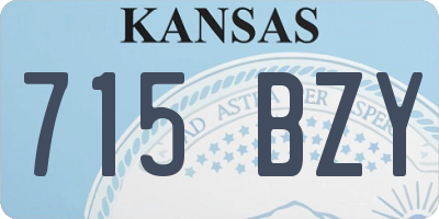 KS license plate 715BZY