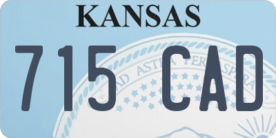 KS license plate 715CAD