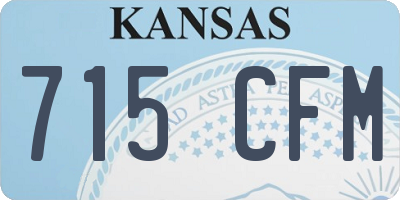 KS license plate 715CFM