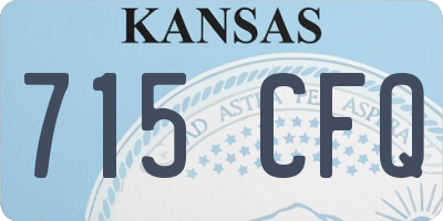 KS license plate 715CFQ