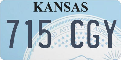 KS license plate 715CGY