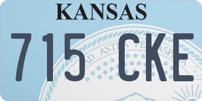 KS license plate 715CKE