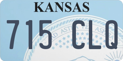 KS license plate 715CLQ