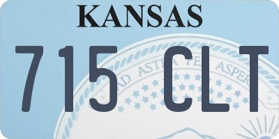 KS license plate 715CLT