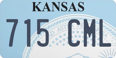 KS license plate 715CML