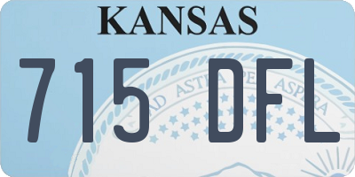 KS license plate 715DFL