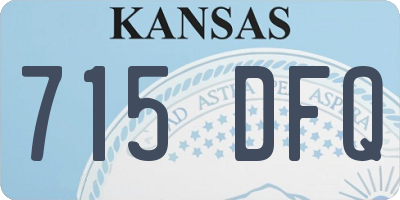 KS license plate 715DFQ