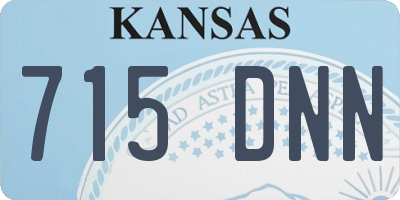 KS license plate 715DNN