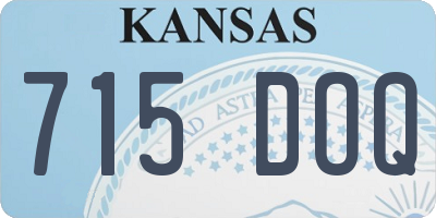 KS license plate 715DOQ