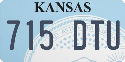 KS license plate 715DTU