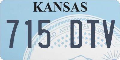KS license plate 715DTV