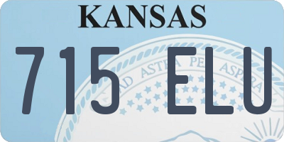 KS license plate 715ELU