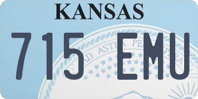 KS license plate 715EMU