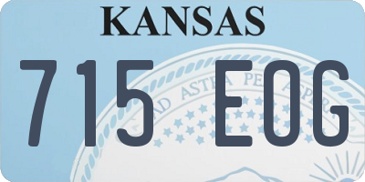 KS license plate 715EOG