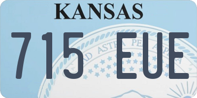 KS license plate 715EUE