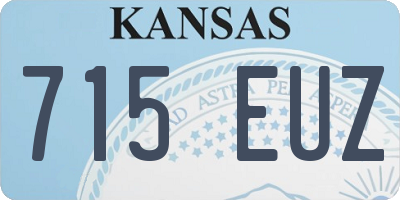 KS license plate 715EUZ