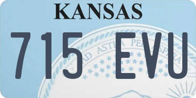 KS license plate 715EVU