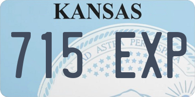 KS license plate 715EXP
