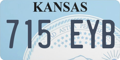 KS license plate 715EYB