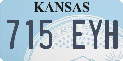 KS license plate 715EYH