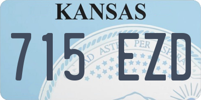 KS license plate 715EZD