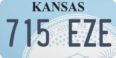 KS license plate 715EZE